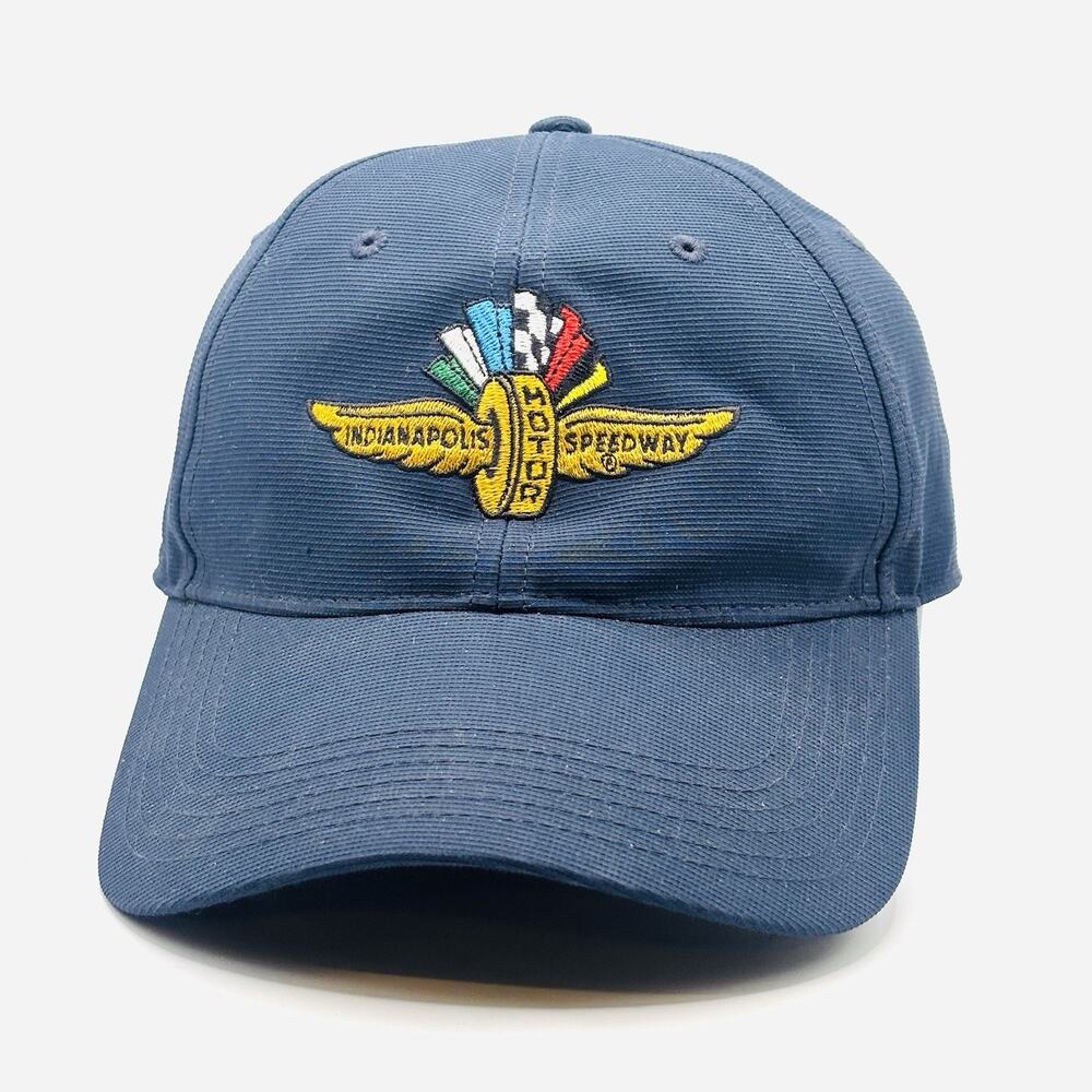 INDIANAPOLIS MOTOR SPEEDWAY Embroidered Logo Hat Cap Dark Navy Blue